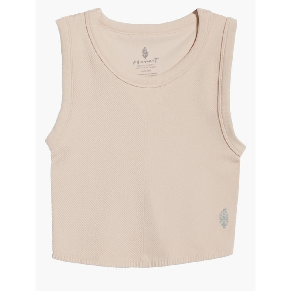 FP Movement Free Throw Crop Muscle Tank Top In Ballet Slipper Size XL - Picture 5 of 9